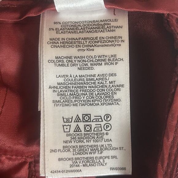 Brooks Brothers Red Fleece Trouser Pants Womens 4 Side Zip High Rise Dress Work - Picture 5 of 14